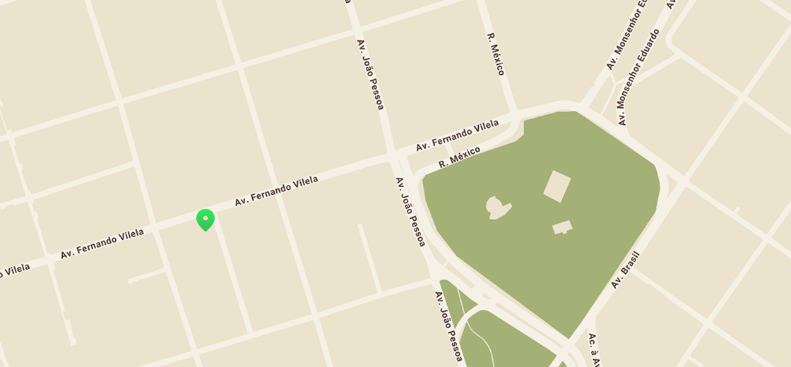 mapa marcando o endereço em Av.Fernando Vilela 379 - Martins